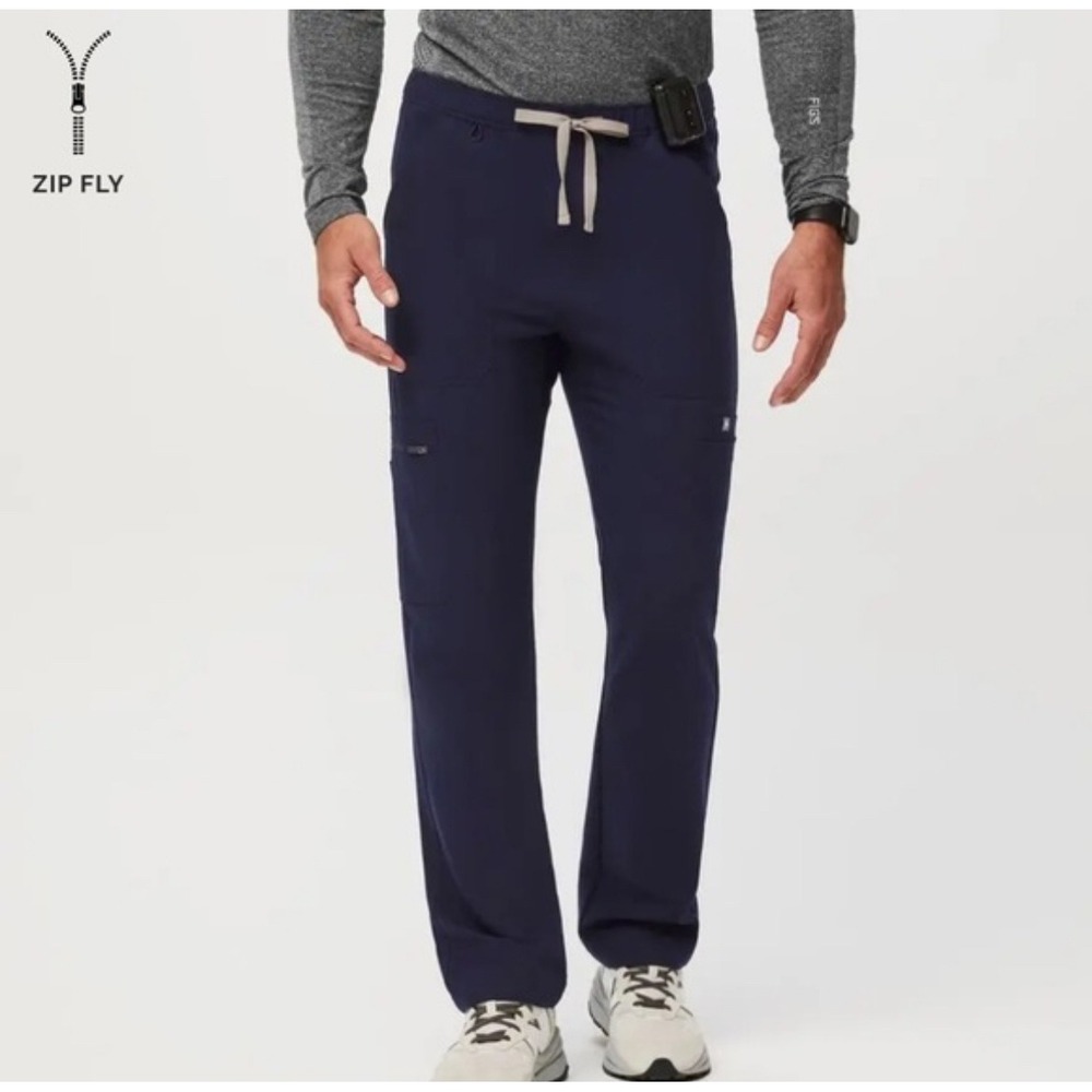 FIGS Men's Technical Collection Navy Blue Scrub‎ Pants Workwear Comfort